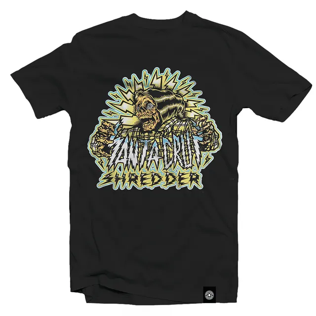santa-cruz-shredder-shocker-skull-t-shirt image 1