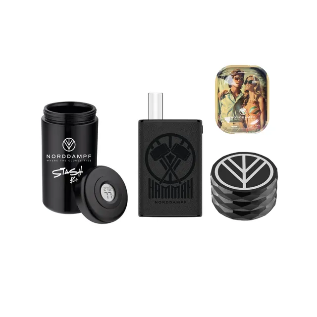 norddampf-hammah-herb-bundle-vaporizer-grinder-stashbox-tray image 1