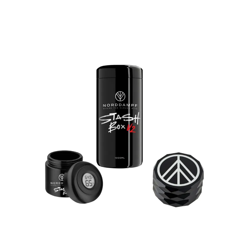norddampf-stash-bundle-aufbewahrungs-set-mit-grinder-und-hygrometer image 1