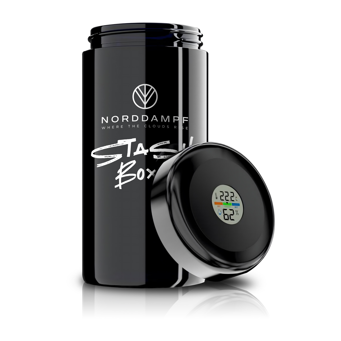 norddampf-stashbox-v2-1000ml-mironglas-mit-hygrometer image 2