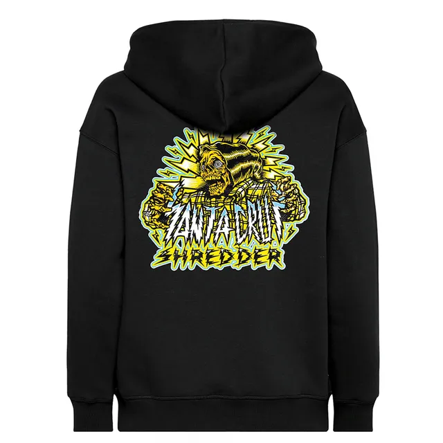 santa-cruz-shredder-hoodie-shocker-skull-100-baumwolle image 1