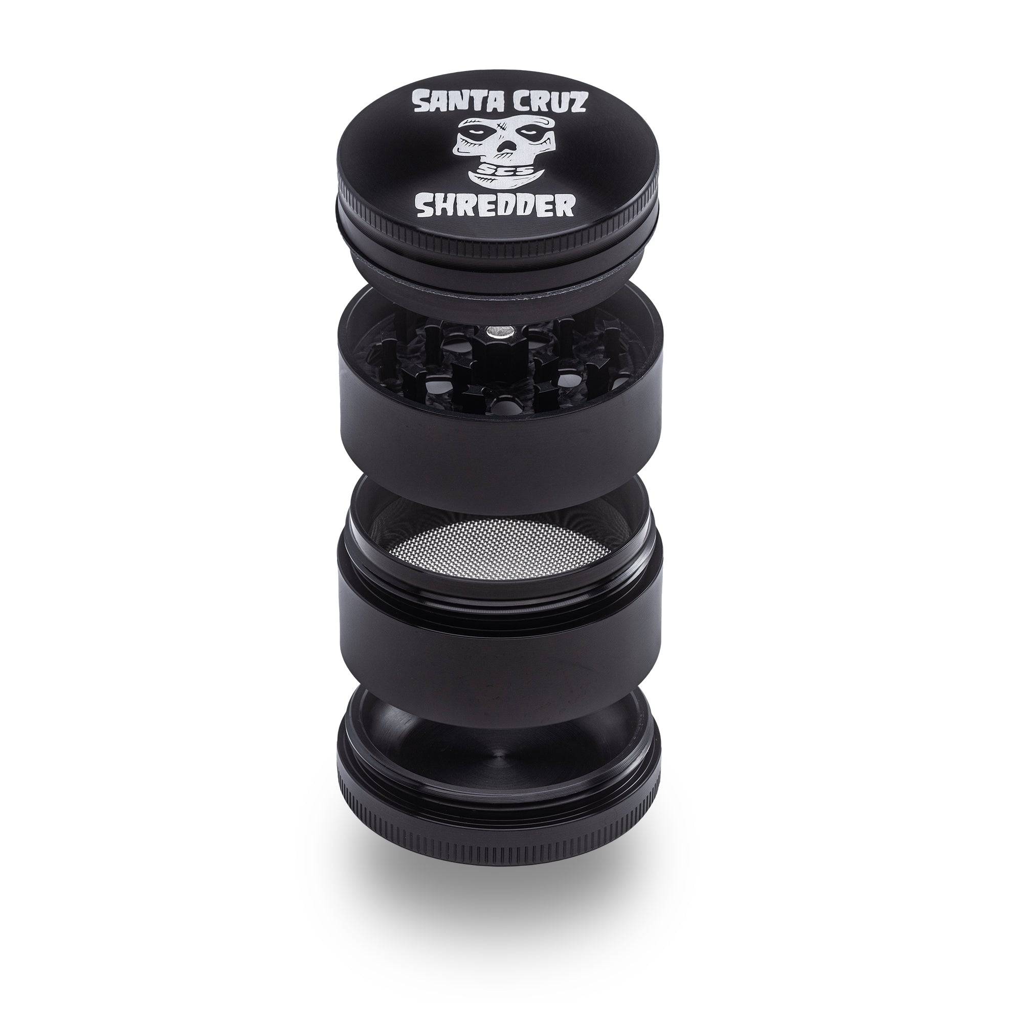 santa-cruz-shredder-aluminium-4-teiliger-medium-skull-kr-uterm-hle-grinder image 1