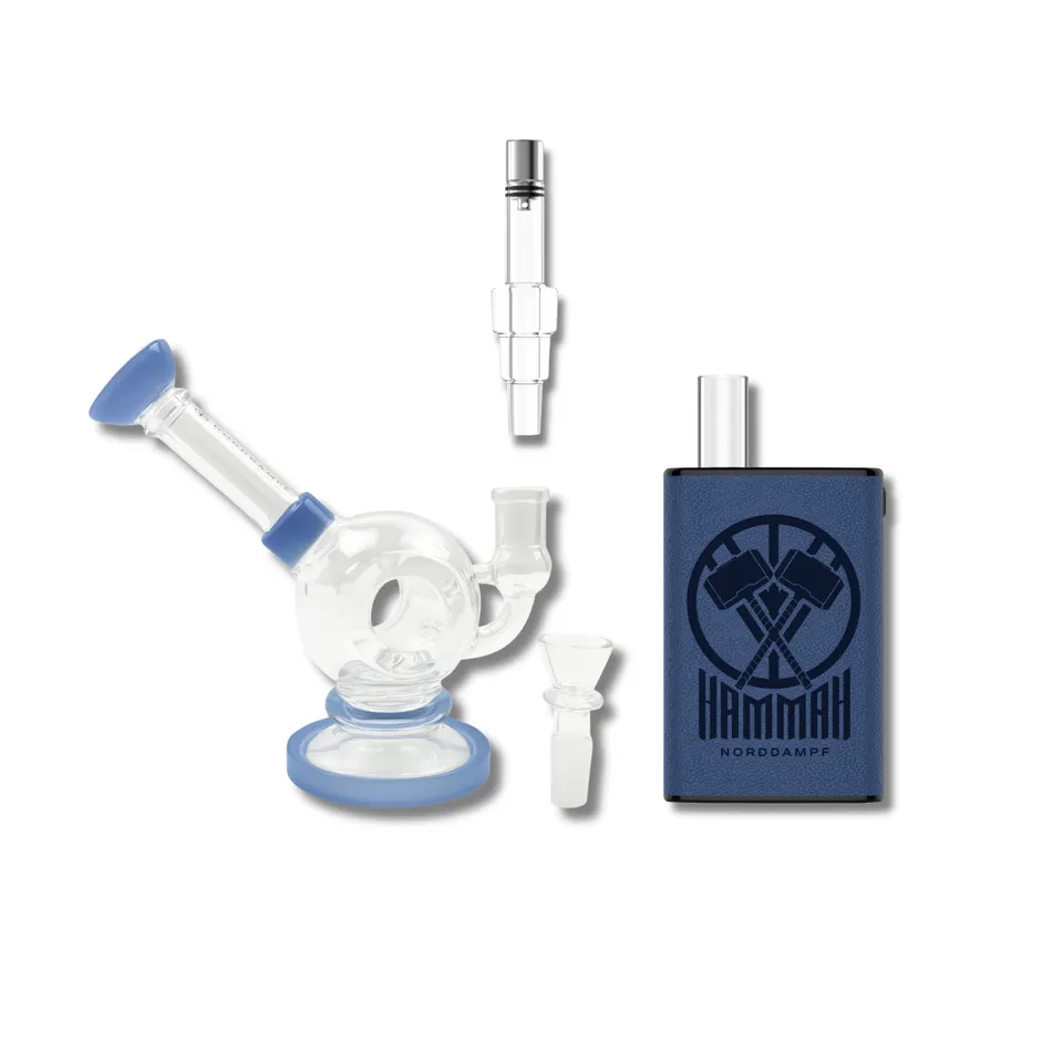 norddampf-hammah-bundle-water-power-nordic-blue-vaporizer-set image 1