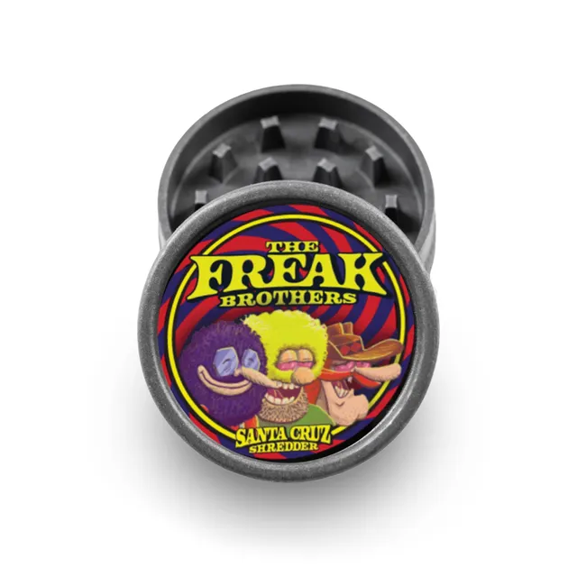 santa-cruz-shredder-hemp-2-piece-grinder-freak-brothers image 1