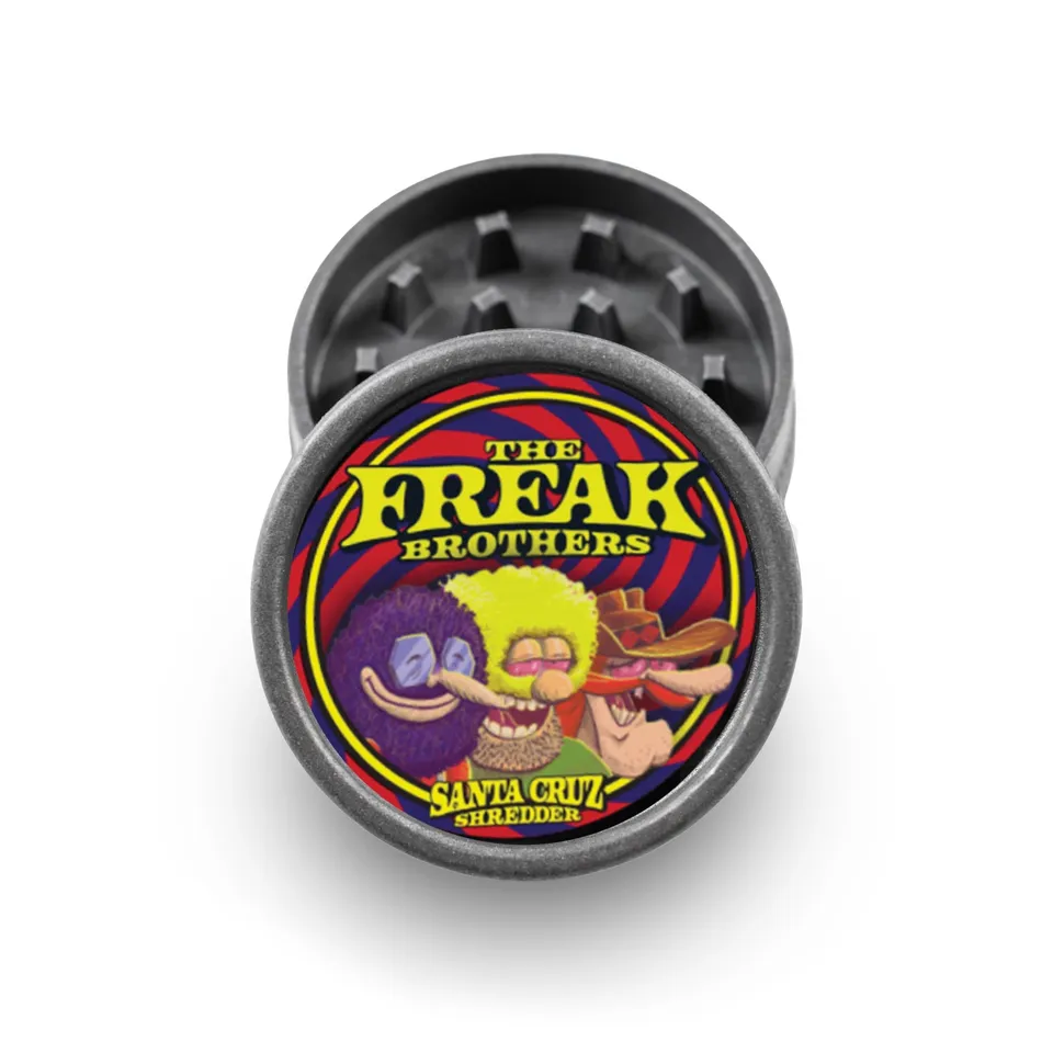 santa-cruz-shredder-hemp-2-piece-grinder-freak-brothers image 1
