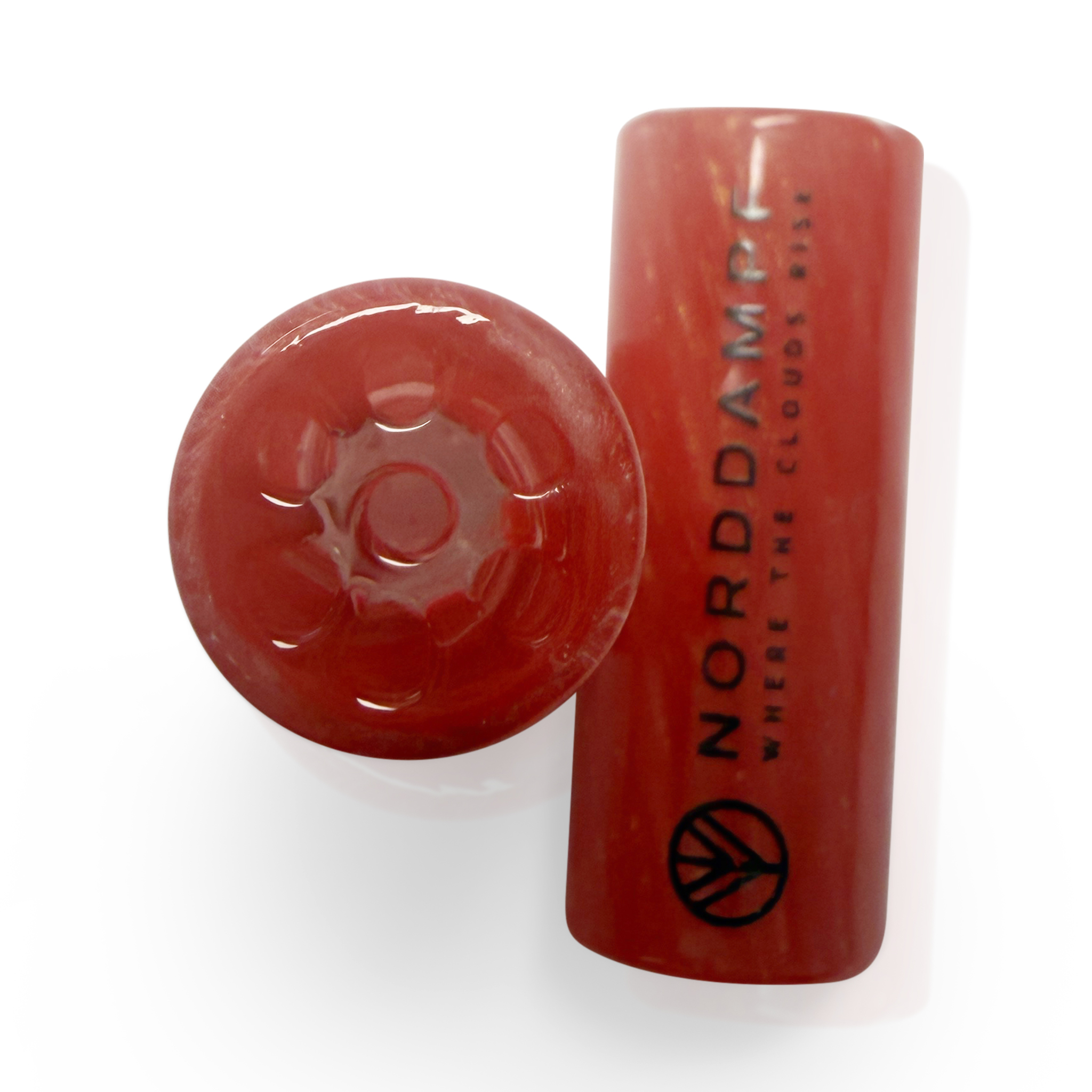 norddampf-relict-glasmundst-ck-vortex-rot-gold-glitter-30mm image 3