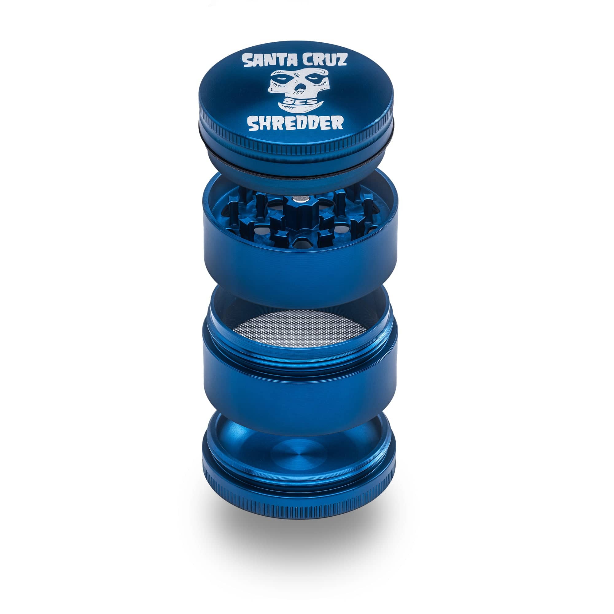 santa-cruz-shredder-aluminium-4-teiliger-medium-skull-kr-uterm-hle-grinder image 2