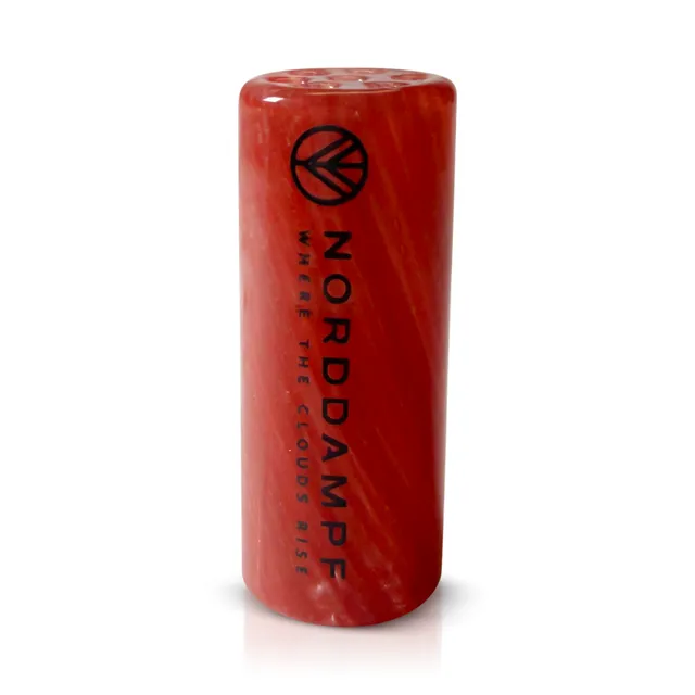 norddampf-relict-glasmundst-ck-vortex-rot-gold-glitter-30mm image 1