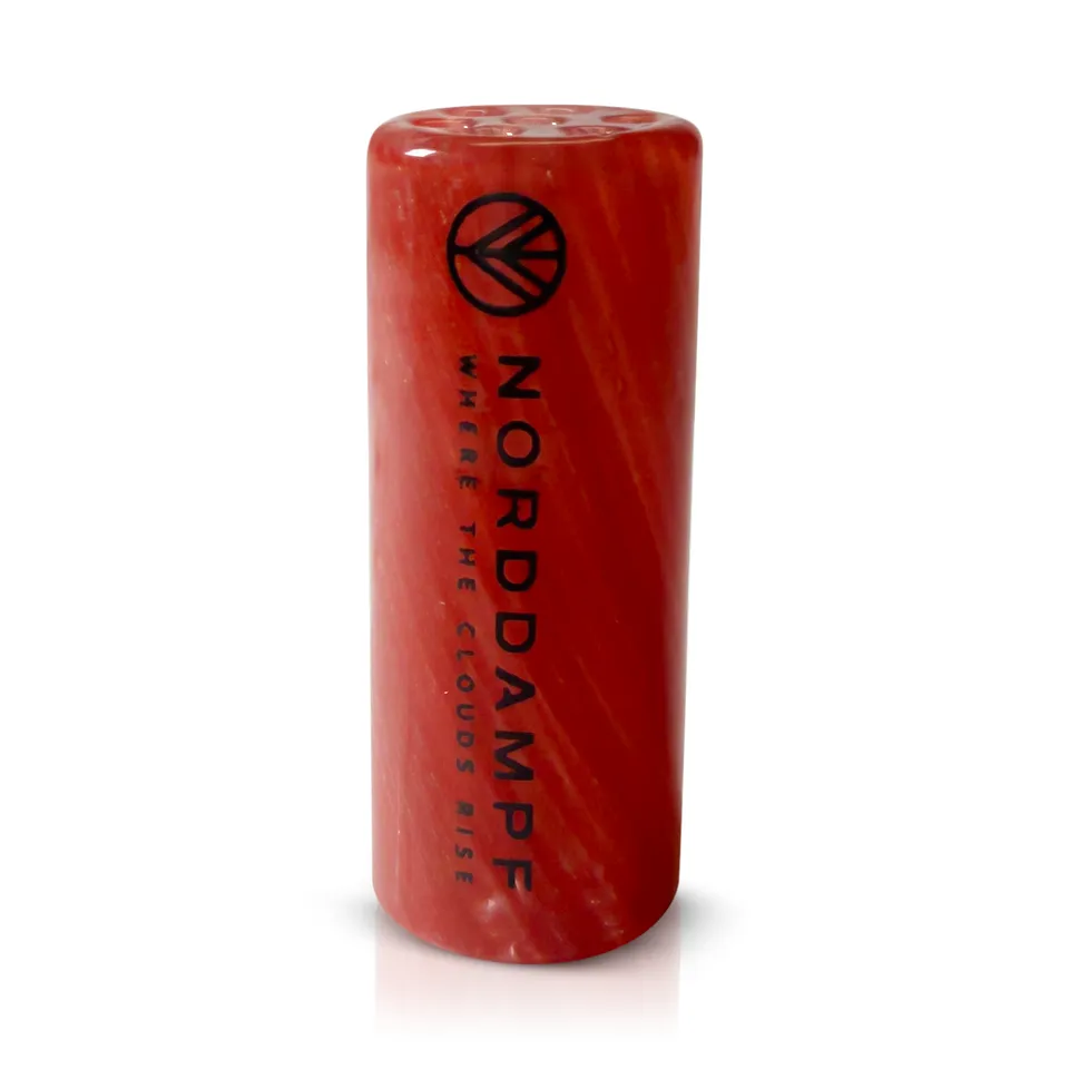 norddampf-relict-glasmundst-ck-vortex-rot-gold-glitter-30mm image 1