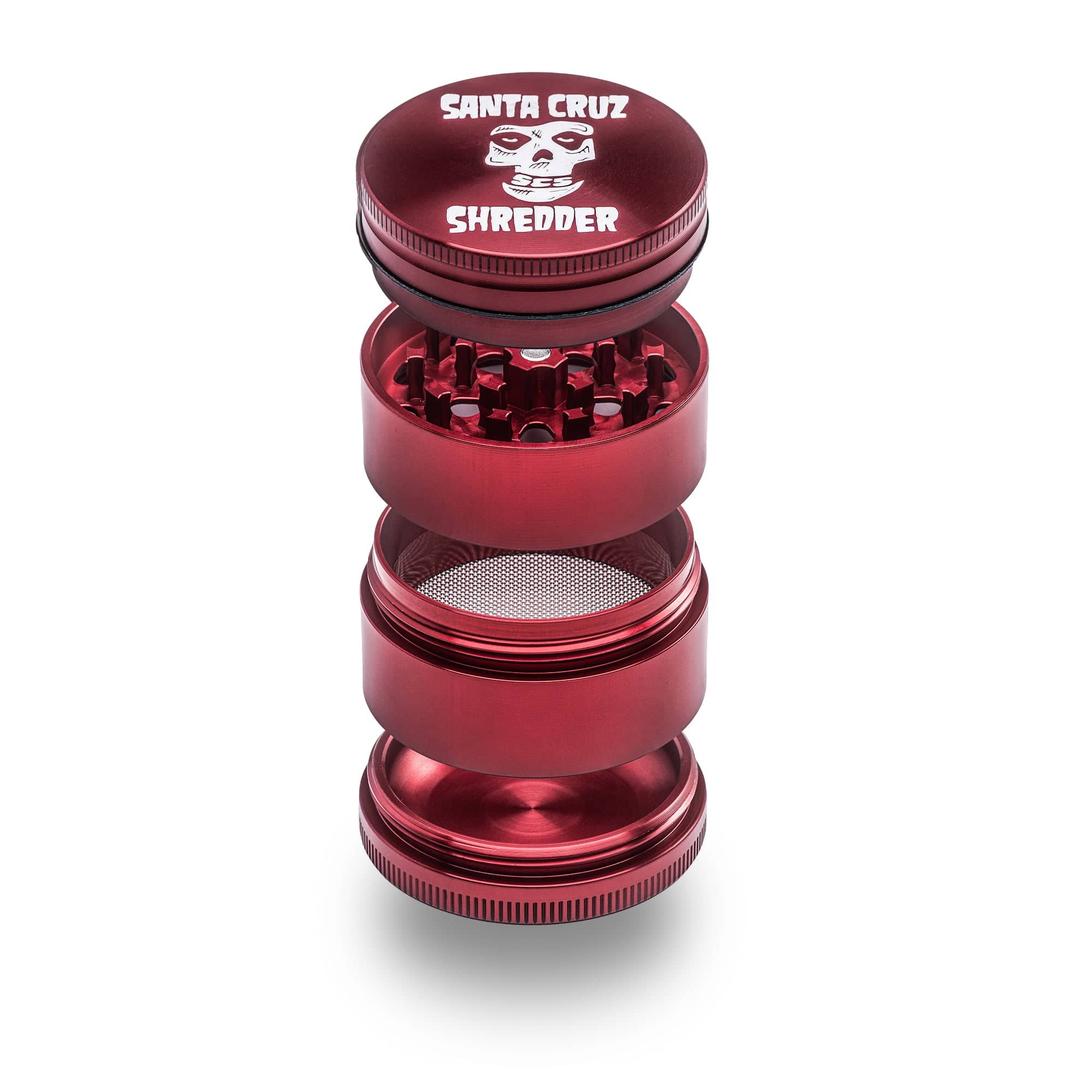 santa-cruz-shredder-aluminium-4-teiliger-medium-skull-kr-uterm-hle-grinder image 3
