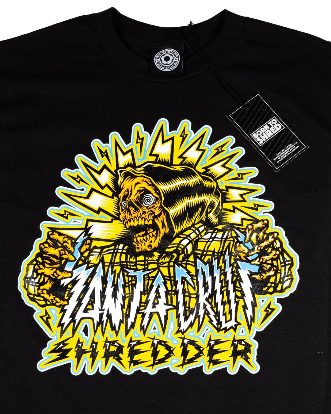 santa-cruz-shredder-shocker-skull-t-shirt image 2