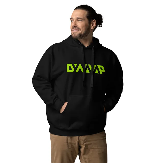 dynavap-hoodie-black-with-green-logo-baumwoll-hoodie image 1