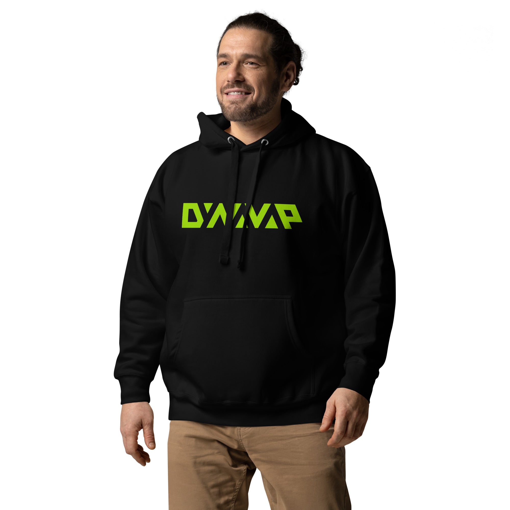 dynavap-hoodie-black-with-green-logo-baumwoll-hoodie image 2