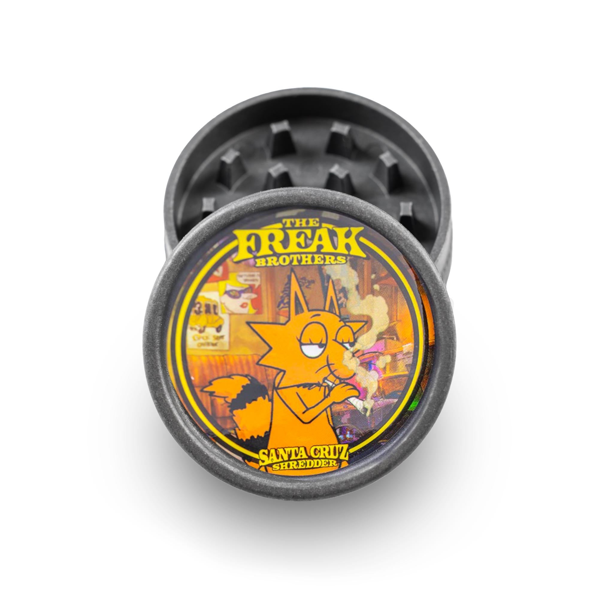 santa-cruz-shredder-hemp-2-piece-grinder-freak-brothers image 2
